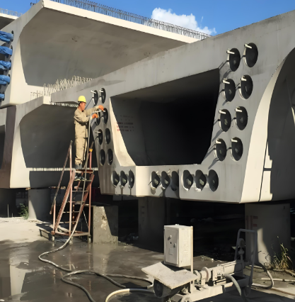 沿河压浆料施工流程及注意事项